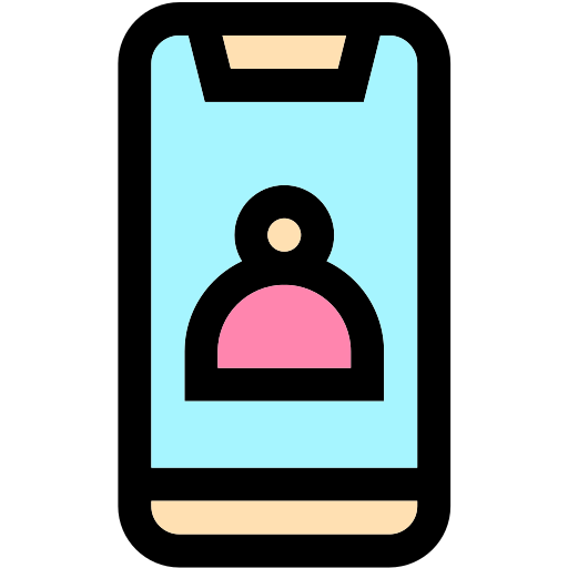 Animated image of a mobile phone device